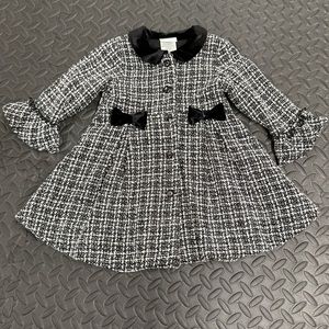 Nannette Black and White Pea Coat